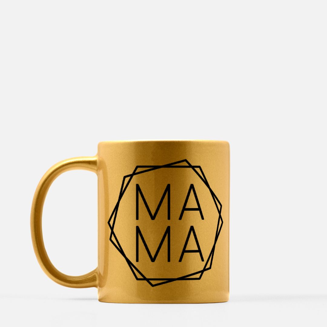 Mama Metallic Gold Mug 11oz. (Gold)