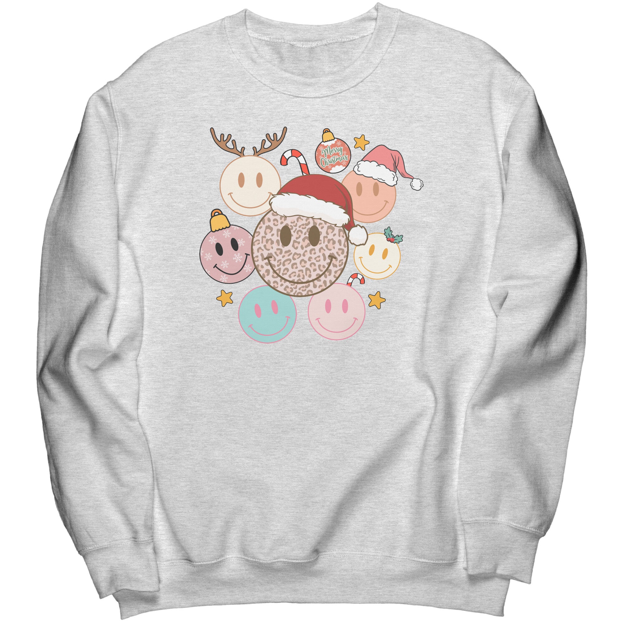 RETRO SMILEY PULLOVER SWEATSHIRT