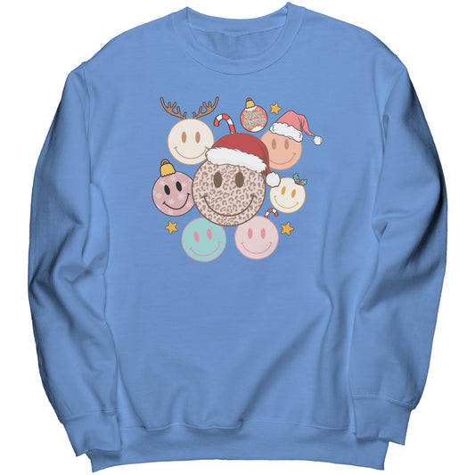 RETRO SMILEY PULLOVER SWEATSHIRT