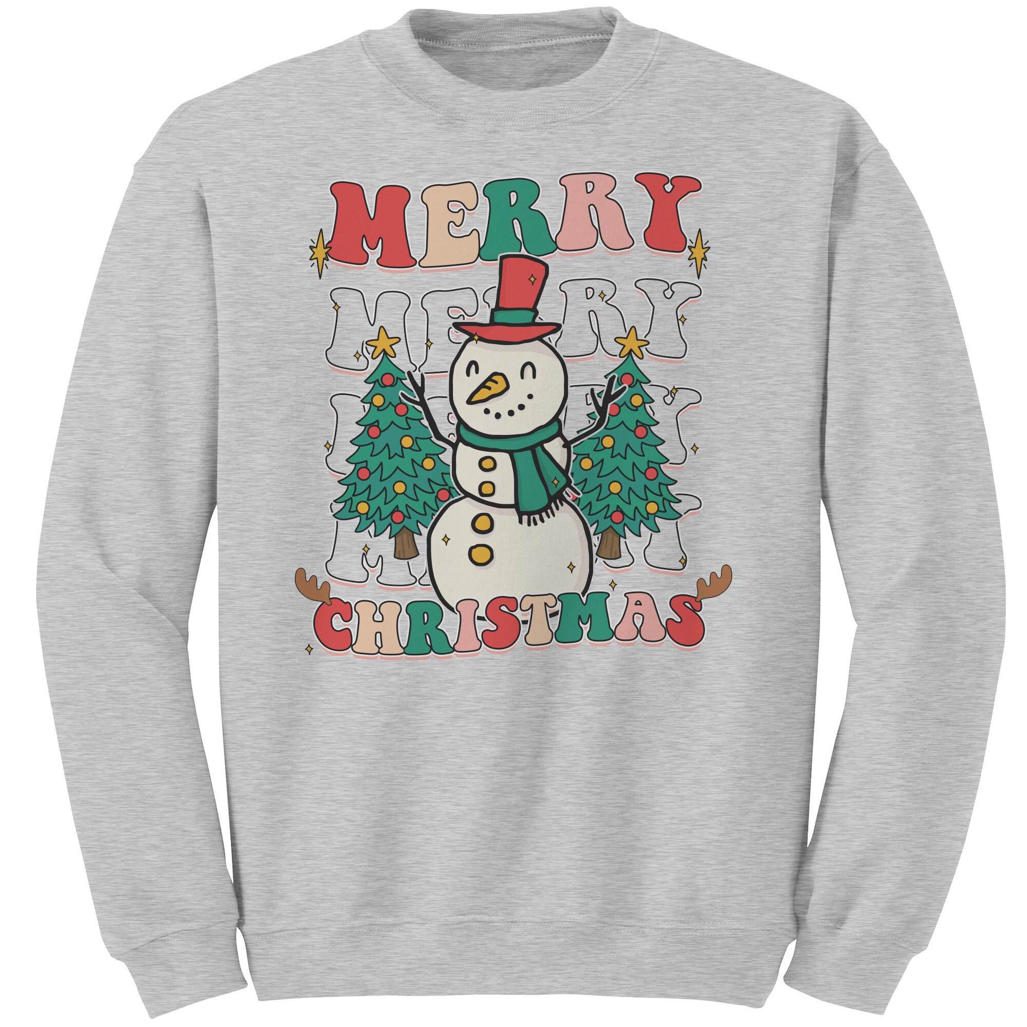 Retro Groovy and Bright Christmas sweatshirt