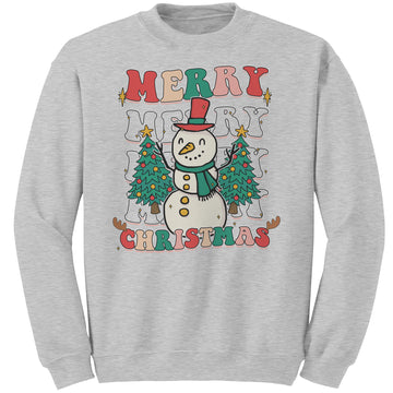 Retro Groovy and Bright Christmas sweatshirt