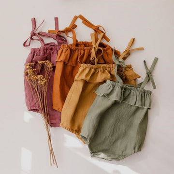 Cotton Linen Newborn Baby Rompers - Perfect for Boys and Girls!