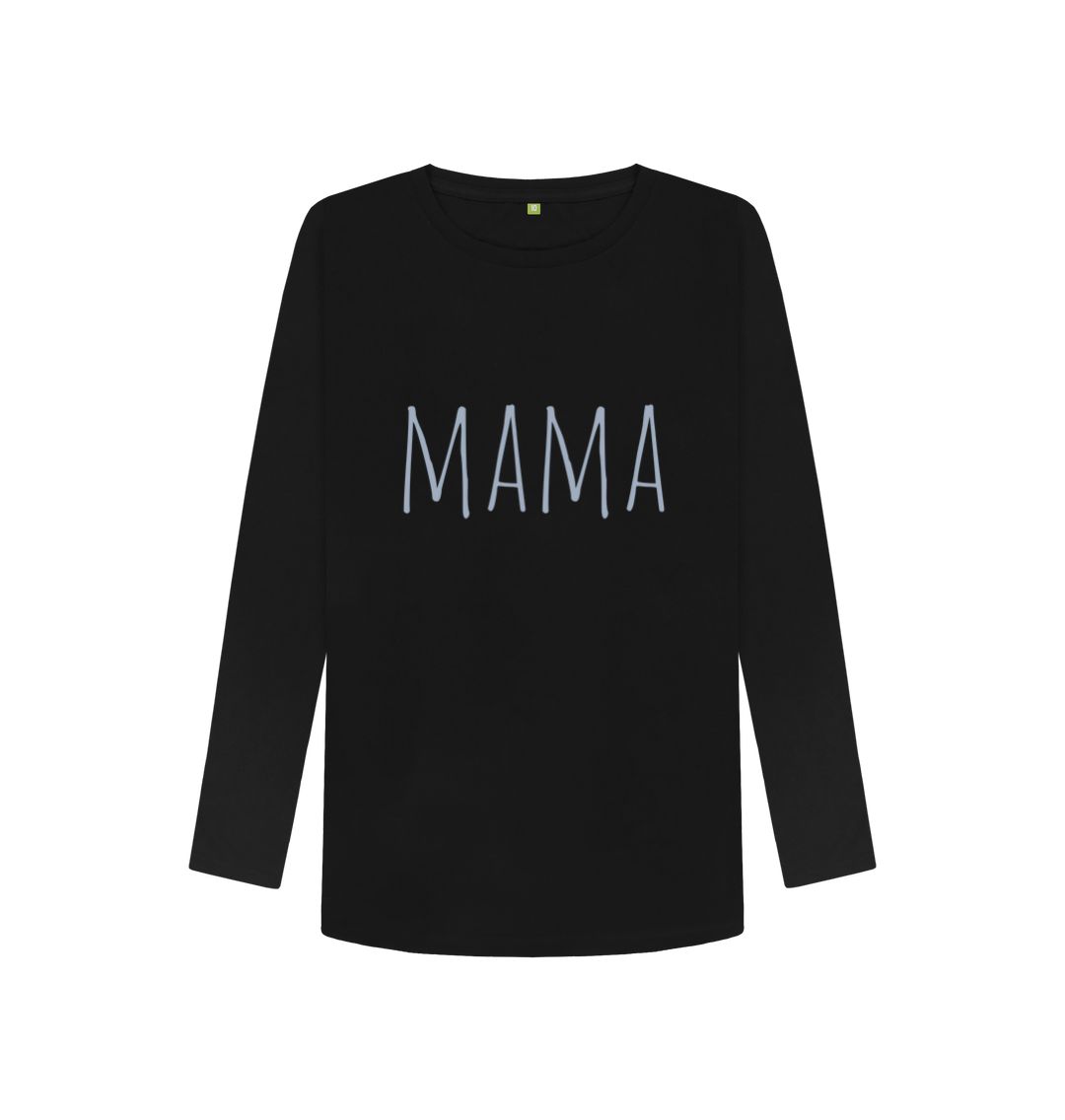 Black Skinny Style Mama Shirt